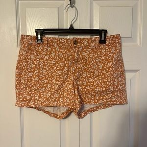 Women’s a.n.a Floral Mid-Rise Twill Shorts 3.5 inch inseam